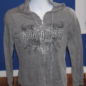 Woman's Harley-Davidson Zip Up hoodie Size Medium
